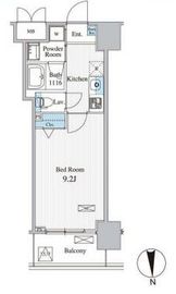 ザ マグノリアガーデン恵比寿 205 間取り図