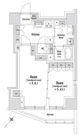 TRACK八丁堀 503 間取り図