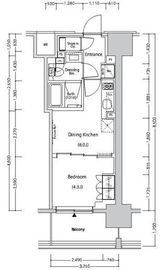 ザ・パークハビオ目白タワー 1007 間取り図