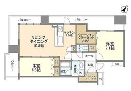 リガーレ日本橋人形町 28階 間取り図