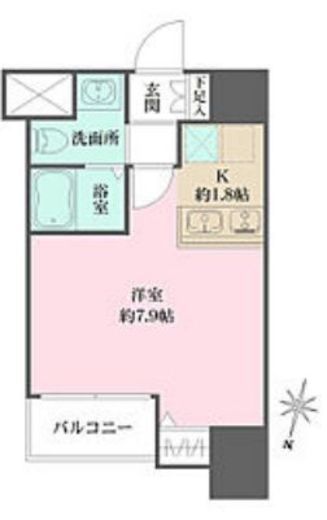 ラヴィーナ横浜 1004 間取り図