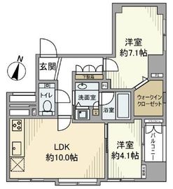 クレアホームズ小石川 7階 間取り図