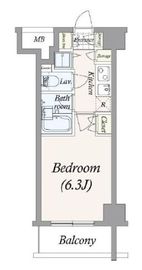 パレステュディオ南麻布 12階 間取り図