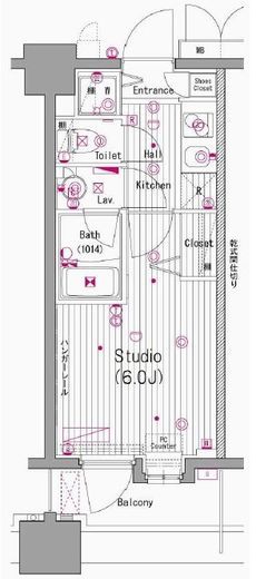 グランド・ガーラ横濱元町 10階 間取り図