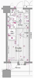 グランド・ガーラ横濱元町 10階 間取り図