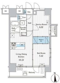 ザ マグノリアガーデン恵比寿 401 間取り図