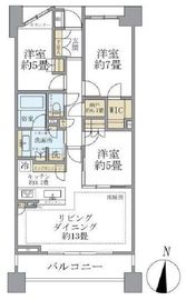 ブリリアウェリス文京千駄木 5階 間取り図