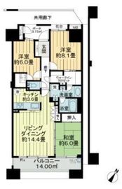 ガーデンアソシエ 4階 間取り図