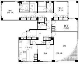 松濤パークマンション 1階 間取り図