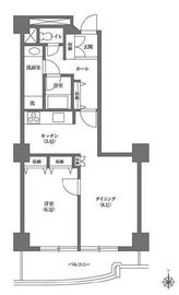 文京グリーンコートビュータワー本駒込 A206 間取り図