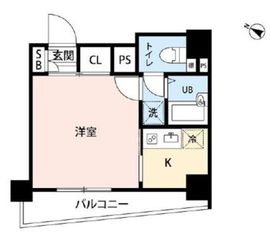 スカイコート九段下 11階 間取り図