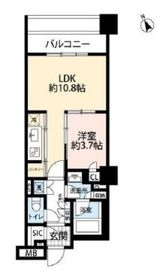 パークコート神宮前 The Air 8階 間取り図