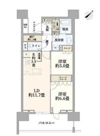 HARUMI FLAG SUN VILLAGE (晴海フラッグ サンヴィレッジ) 12階 間取り図