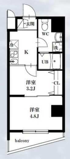 シャッツ高円寺 503 間取り図