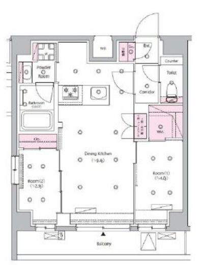 SYFORME NISHISUGAMO (シーフォルム西巣鴨) 2階 間取り図