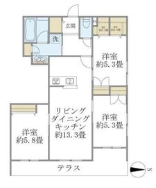 グランデライト武蔵小杉 103 間取り図