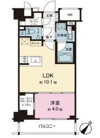 ザ・パークワンズ三軒茶屋 2階 間取り図