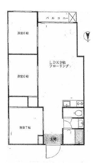 豊栄新都心マンション 6階 間取り図