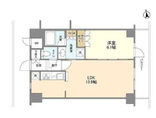 KENEDIX藤沢 704 間取り図