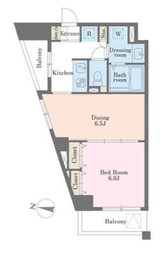 デュオステージ大塚 2階 間取り図