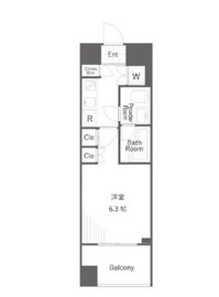 アクサス目黒Sta. 8階 間取り図