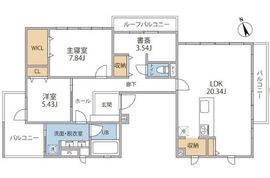 ANQI NISHIAZABU 201 間取り図