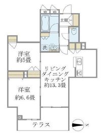 グランデライト武蔵小杉 102 間取り図