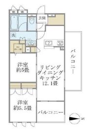 グランデライト武蔵小杉 403 間取り図