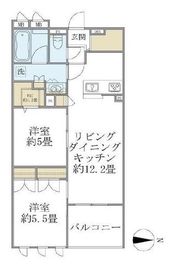 グランデライト武蔵小杉 203 間取り図
