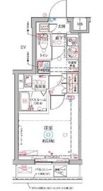 クレヴィスタ横浜大口 408 間取り図