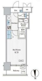 ザ マグノリアガーデン恵比寿 806 間取り図