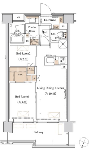 ブランシエスタ西馬込 414 間取り図