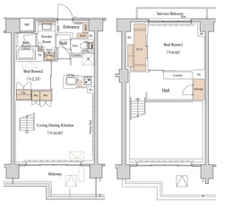 ブランシエスタ西馬込 604 間取り図