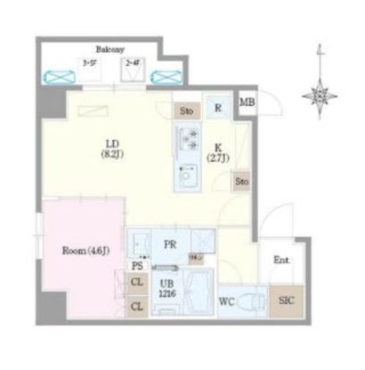 リーラ三鷹 505 間取り図