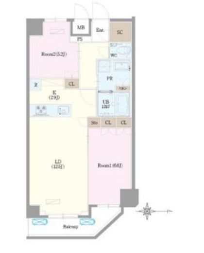 リーラ三鷹 902 間取り図