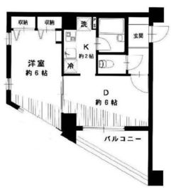 ロイヤルガーデン恵比寿公園通り 6階 間取り図