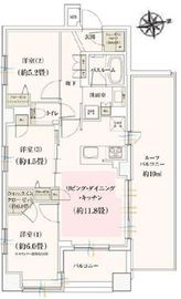 クレストフォルム大井町サウステラス 7階 間取り図