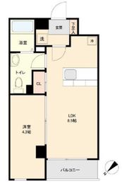 JMFレジデンス新横浜 201 間取り図