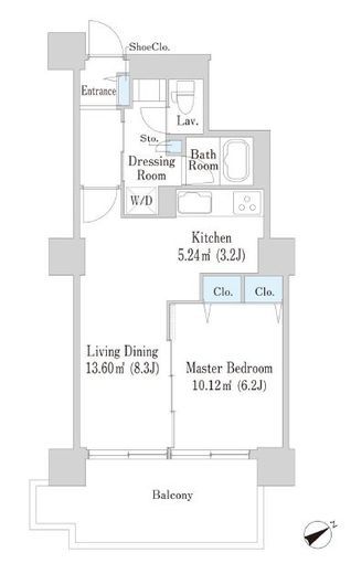 六本木ビュータワー 1階 間取り図