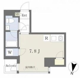 コスモリード渋谷神山町 801 間取り図