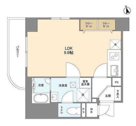ISM東中野 401 間取り図