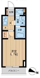 HF関内レジデンス 1203 間取り図