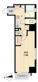 ラクラス新御徒町 504 間取り図