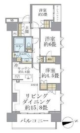 ブリリアシティ西早稲田 3階 間取り図