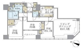ブリリア一番町 12階 間取り図