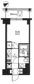 エスティメゾン中野 605 間取り図
