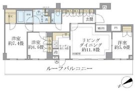 ブリリア駒込染井 6階 間取り図