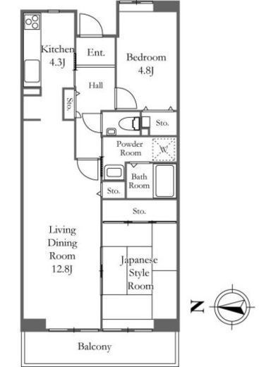 KDXレジデンス日吉 713 間取り図