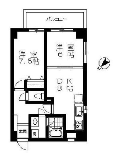 クレッセント中目黒 12階 間取り図