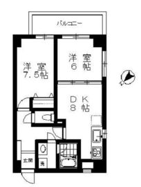 クレッセント中目黒 12階 間取り図